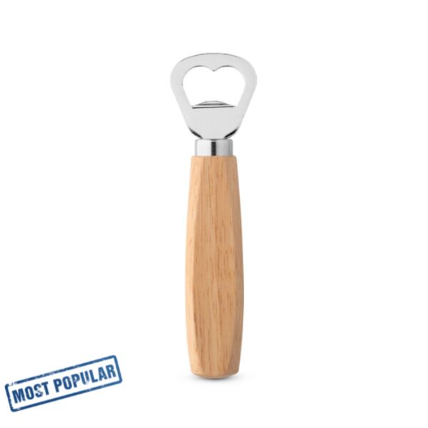 HOLZ. Bottle opener in metal and wood Thumbnail