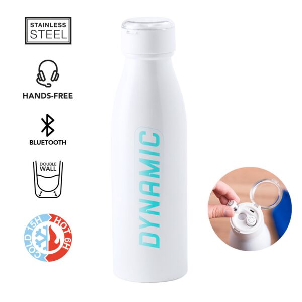 Husod 580ml stainless steel with Earphones Bottle Thumbnail