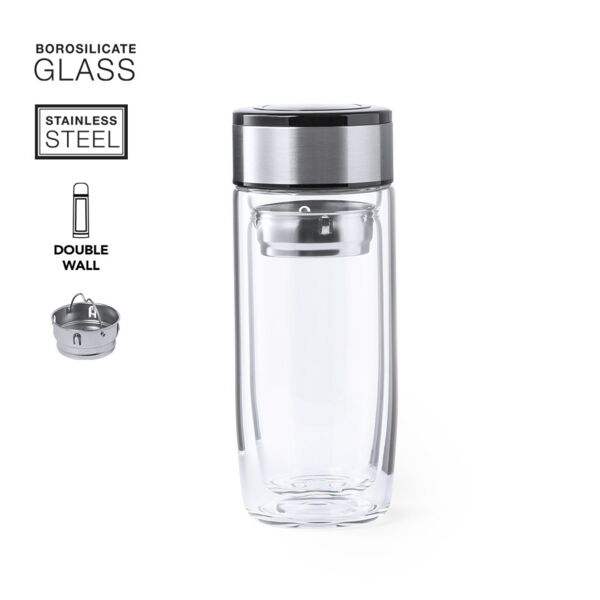 Guillem 330ml Glass Insulated Bottle Thumbnail