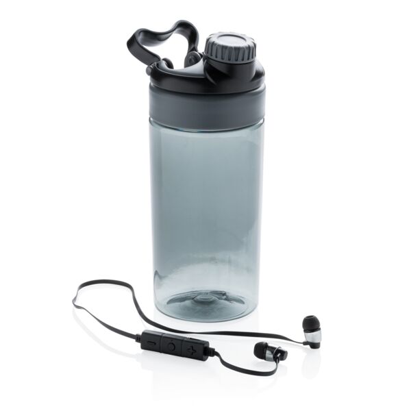 Leakproof 500ml bottle with wireless earbuds Thumbnail