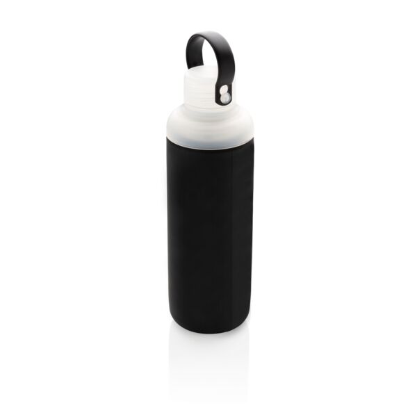 Glass 500ml water bottle with silicone sleeve Thumbnail