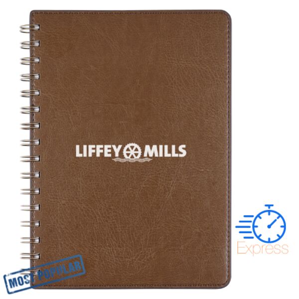 Raven Soft Feel Hardback Notebook, A5 size, 160 pages Thumbnail