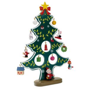 Wooden xmas tree decoration Thumbnail