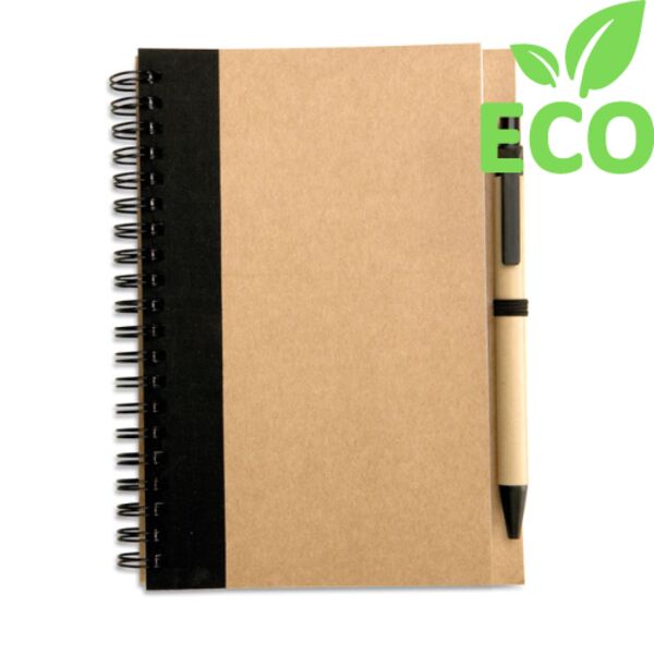 B6 recycled notebook with pen Thumbnail