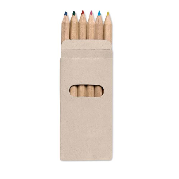 6 coloured pencils in box Thumbnail
