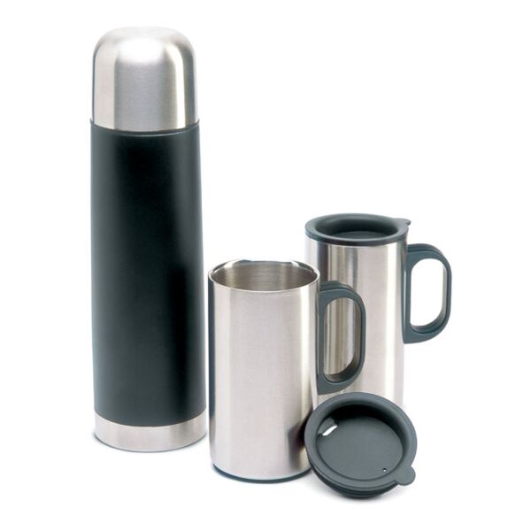 Insulation flask with 2 mugs Thumbnail