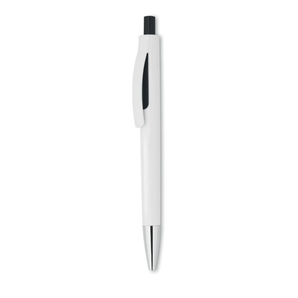 Push button pen with white bar Thumbnail