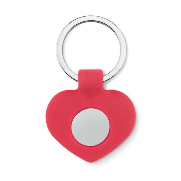 Silicone key ring with token Thumbnail