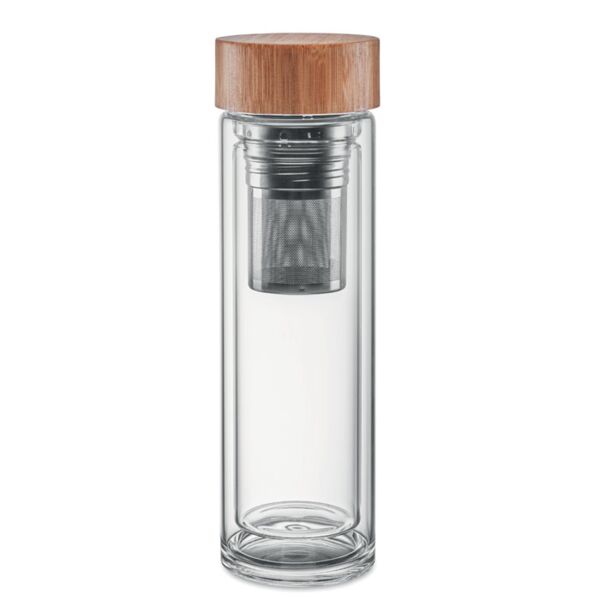 Double wall glass bottle 400ml Thumbnail