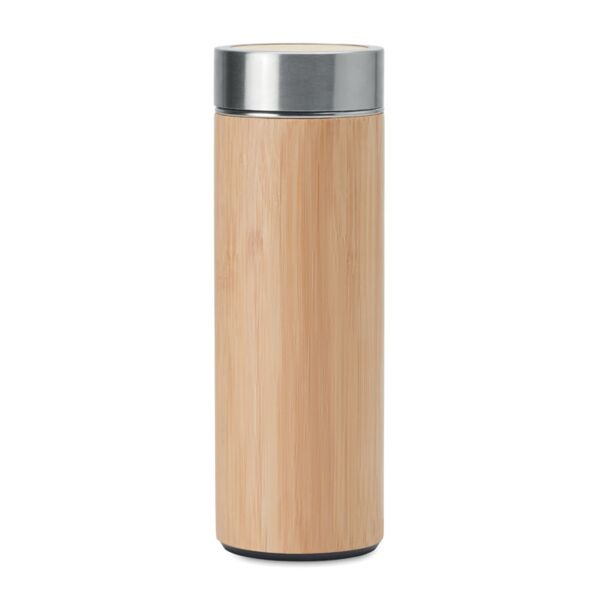 Double wall bamboo flask 400ml Thumbnail