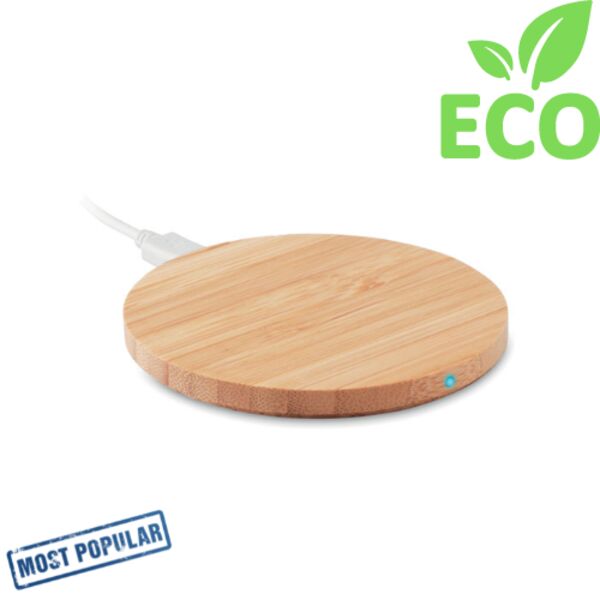 Wireless charger bamboo 5W Thumbnail