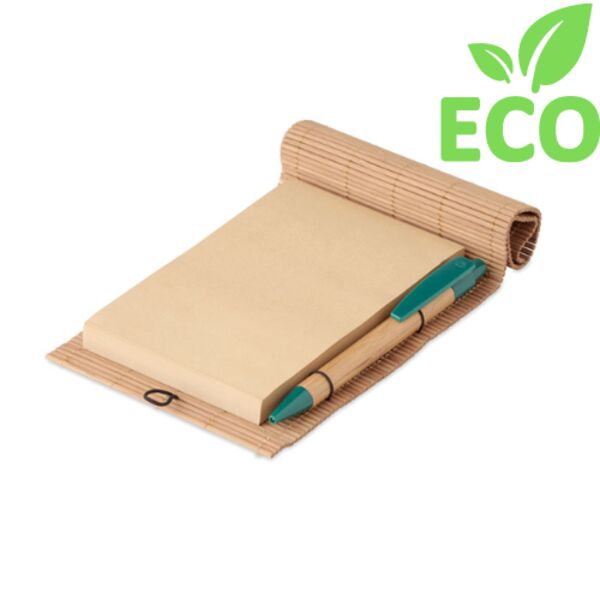 Bamboo 80 sheet notebook & pen Thumbnail