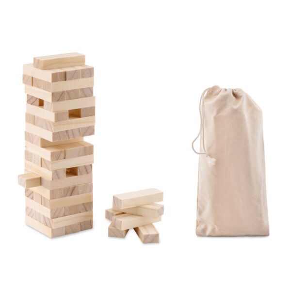 Tower game in cotton pouch Thumbnail