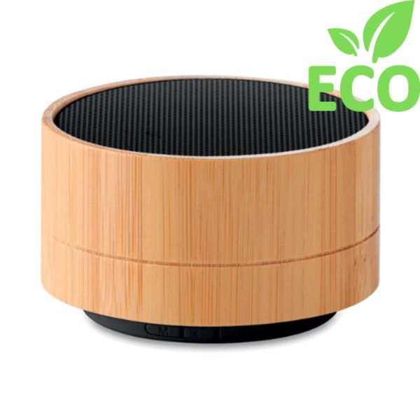 3W Bamboo wireless speaker Thumbnail