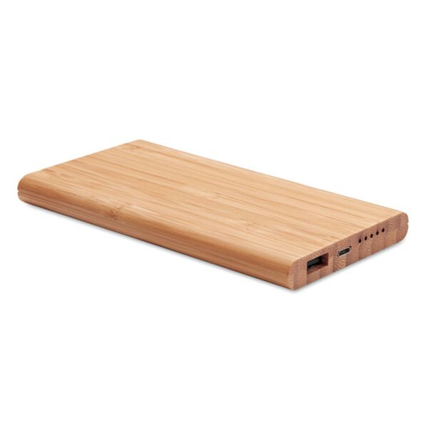 Wireless power bank in bamboo Thumbnail