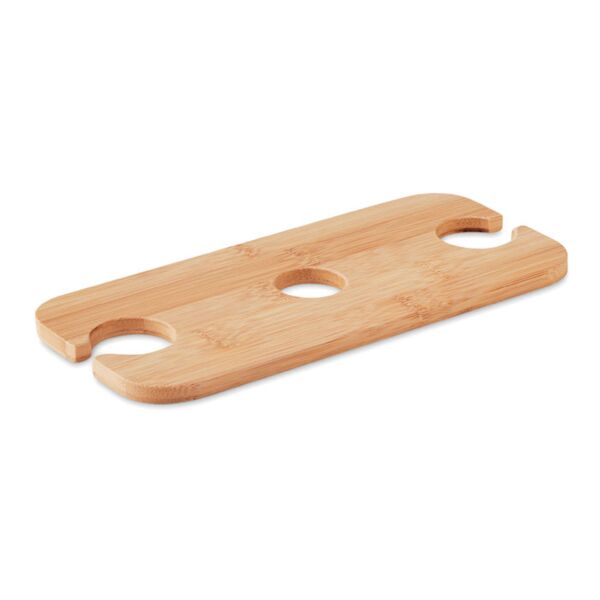 Bamboo wine holder for 2 glasse Thumbnail
