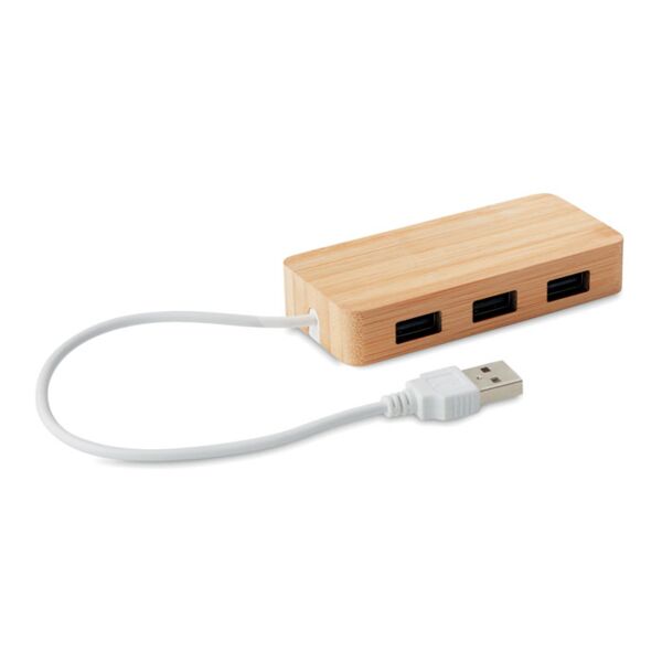 Bamboo USB 3 ports hub Thumbnail