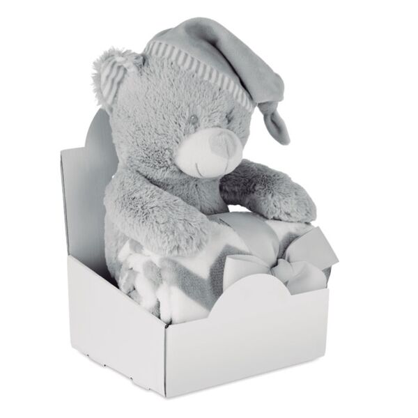 Large teddy bear with blanket Thumbnail