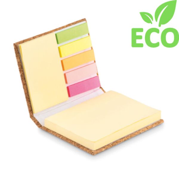 Cork sticky note memo pad Thumbnail