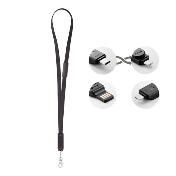 Lanyard with 3 in 1 cable Thumbnail