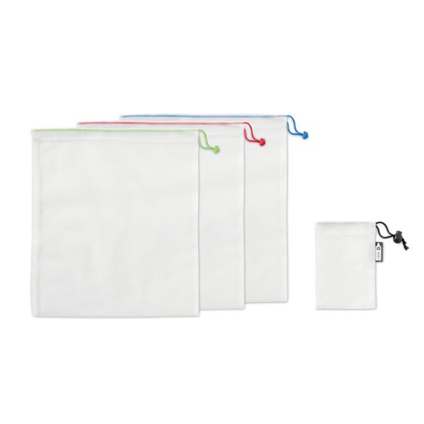 Set of 3 RPET mesh food bags Thumbnail
