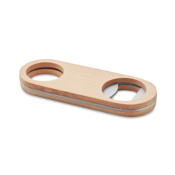 Oval Bamboo bottle opener Thumbnail