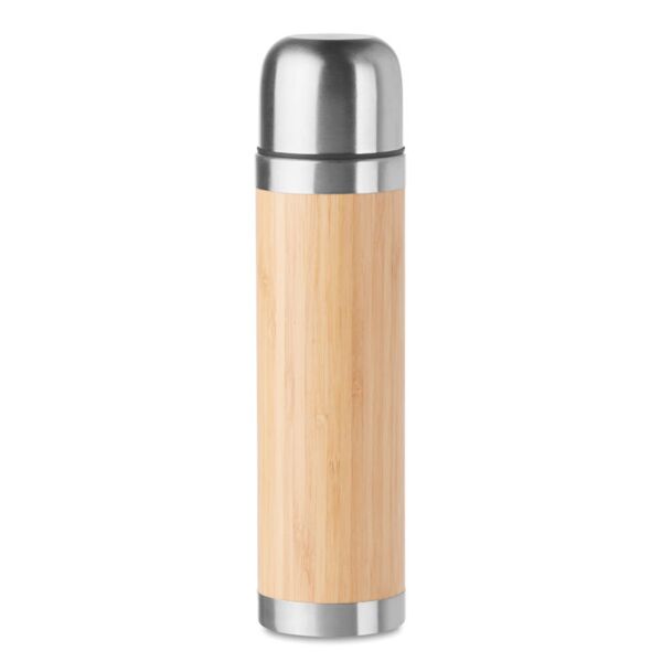Double wall bamboo cover flask Thumbnail