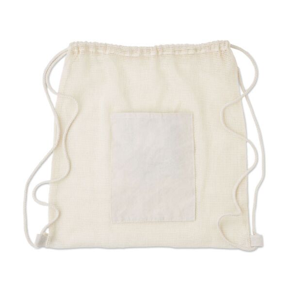 Drawstring cotton mesh bag Thumbnail