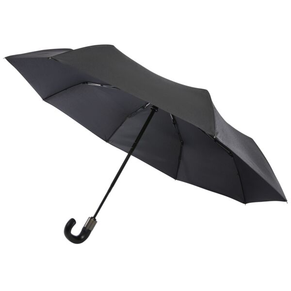Montebello 21' foldable auto open/close umbrella with crooked handle" Thumbnail