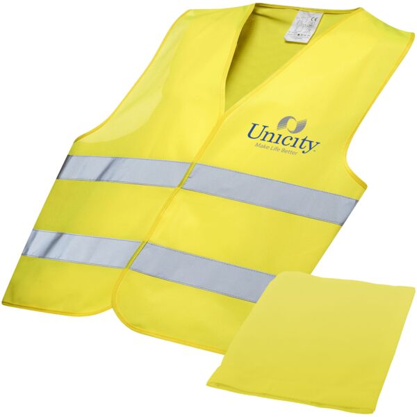 Watch-out XL safety vest in pouch for professional use Thumbnail