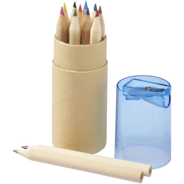 Hef 12-piece coloured pencil set with sharpener Thumbnail