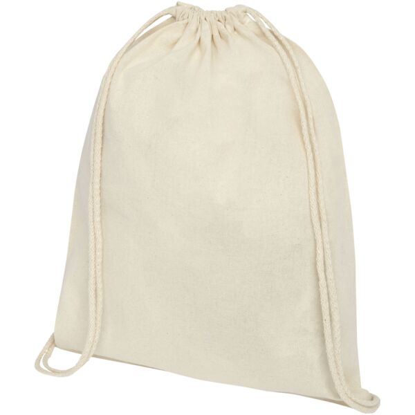 Oregon 100 g/m² cotton drawstring backpack Thumbnail
