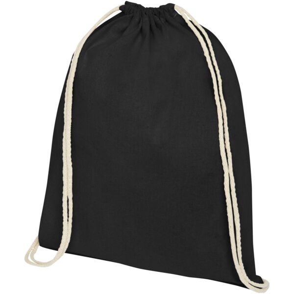 Oregon 100 g/m² cotton drawstring backpack Thumbnail