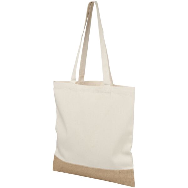 Delhi cotton jute tote bag Thumbnail