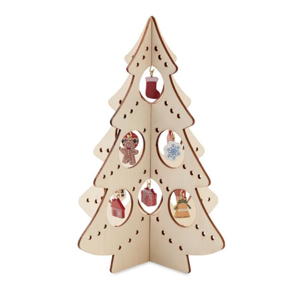 Wooden Xmas tree decoration Thumbnail
