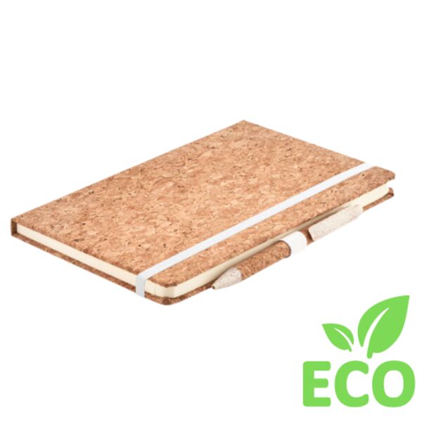 A5 cork notebook with pen Thumbnail