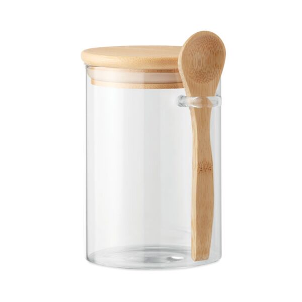 Glass jar with spoon 600 ml Thumbnail