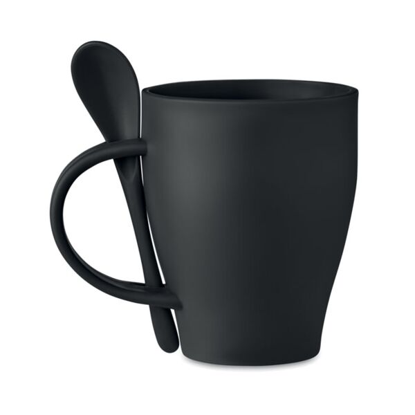 Reusable mug with spoon 300 ml Thumbnail