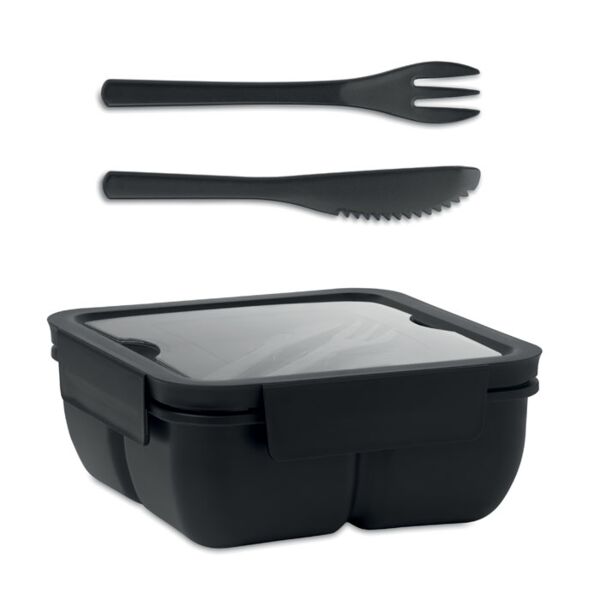 Lunch box with cutlery 600ml Thumbnail