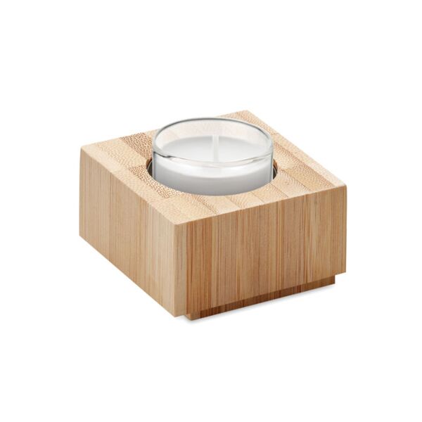 Bamboo tealight holder Thumbnail