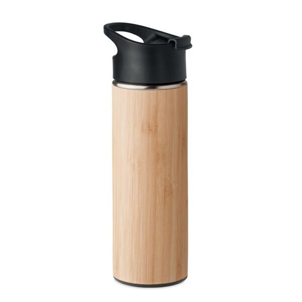 Double wall bamboo flask 450ml Thumbnail