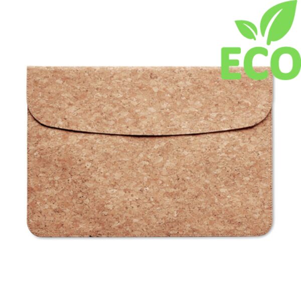 Cork laptop bag magnetic flap Thumbnail