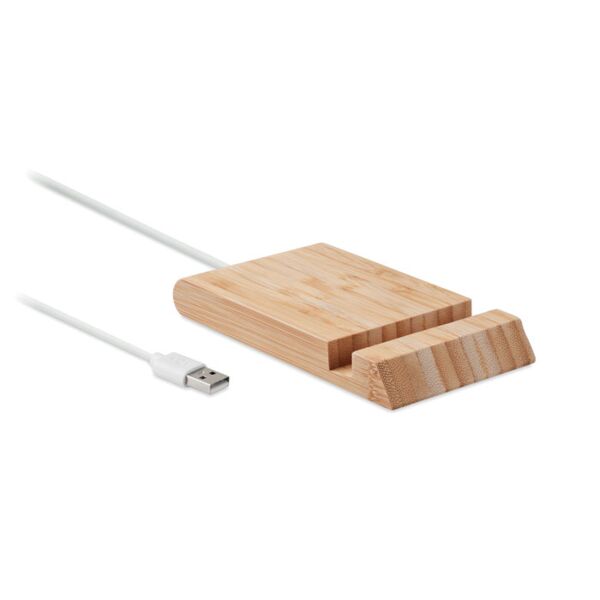 Bamboo wireless charger 10W Thumbnail