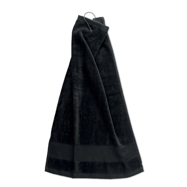 Cotton golf towel with hanger Thumbnail