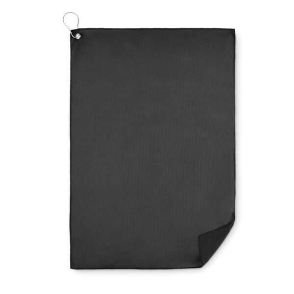 RPET golf towel with hook clip Thumbnail