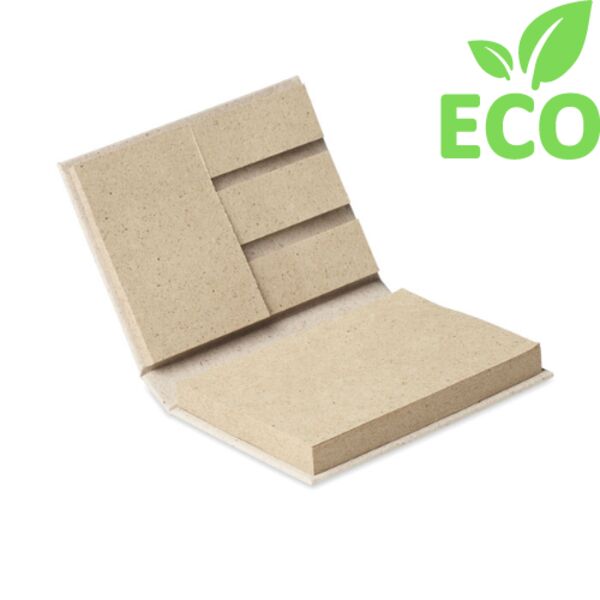 Recycled/grass sticky memo pad Thumbnail