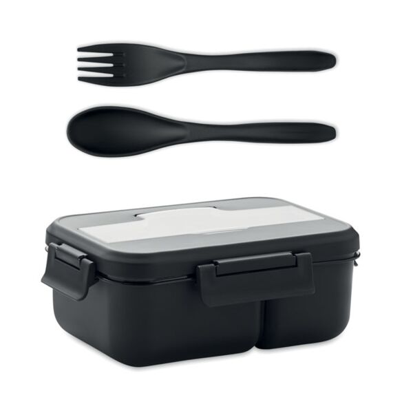 Lunch box with cutlery in PP Thumbnail