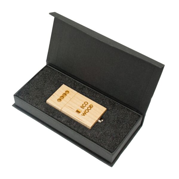 Magnetic Gift Box for USB Stick Eco Wood Thumbnail