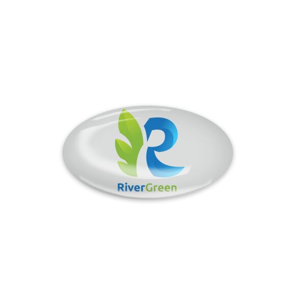 Doming Sticker, Standard glue, White, < 5 cm2 Thumbnail