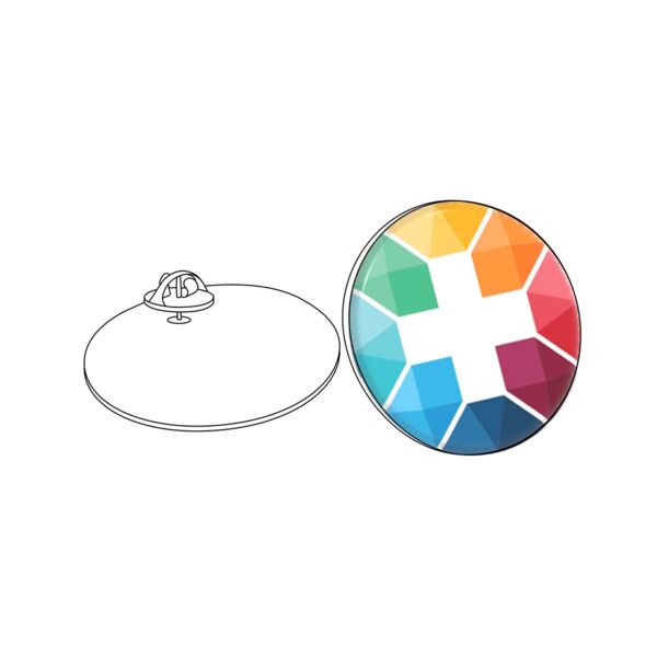 Doming in full color for Pin Slim, Round, 55 mm Thumbnail